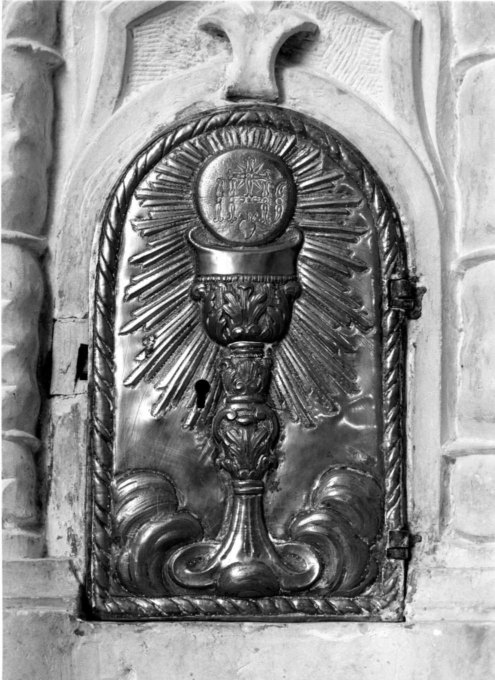sportello di tabernacolo, elemento d'insieme - bottega molisana (metà sec. XVIII)
