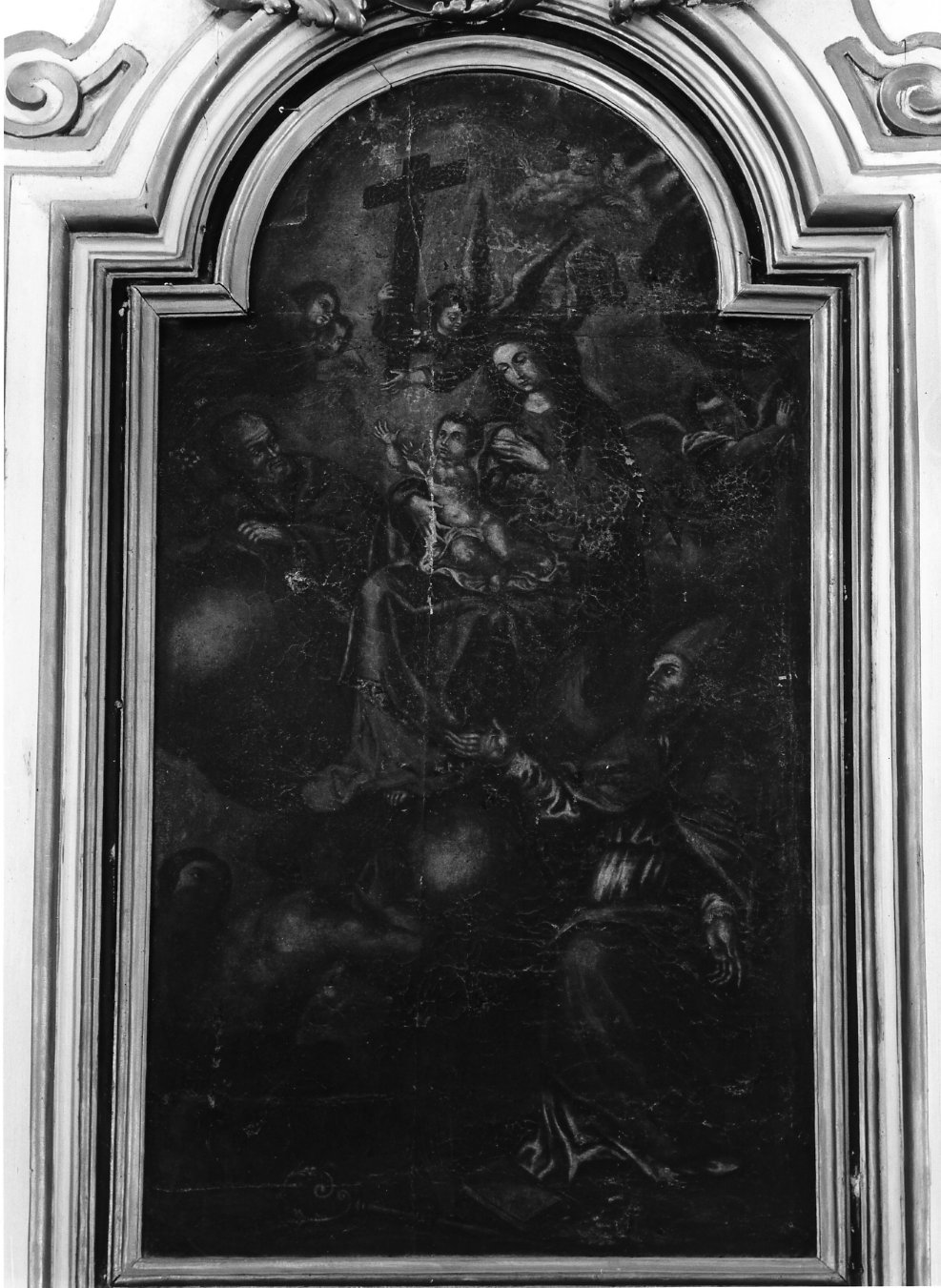 Madonna con Bambino e i Santi Giuseppe e Martino (dipinto) - ambito Italia meridionale (seconda metà sec. XVII)