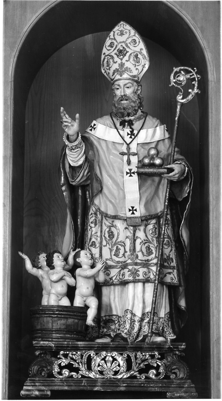 San Nicola di Bari (statua, opera isolata) - bottega molisana (seconda metà sec. XIX)