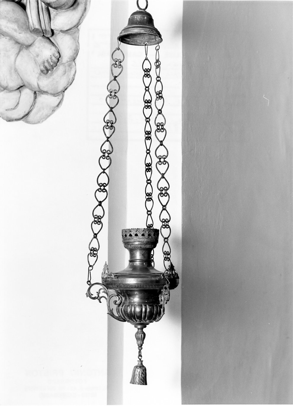 lampada del SS. Sacramento, opera isolata - bottega Italia meridionale (inizio sec. XX)