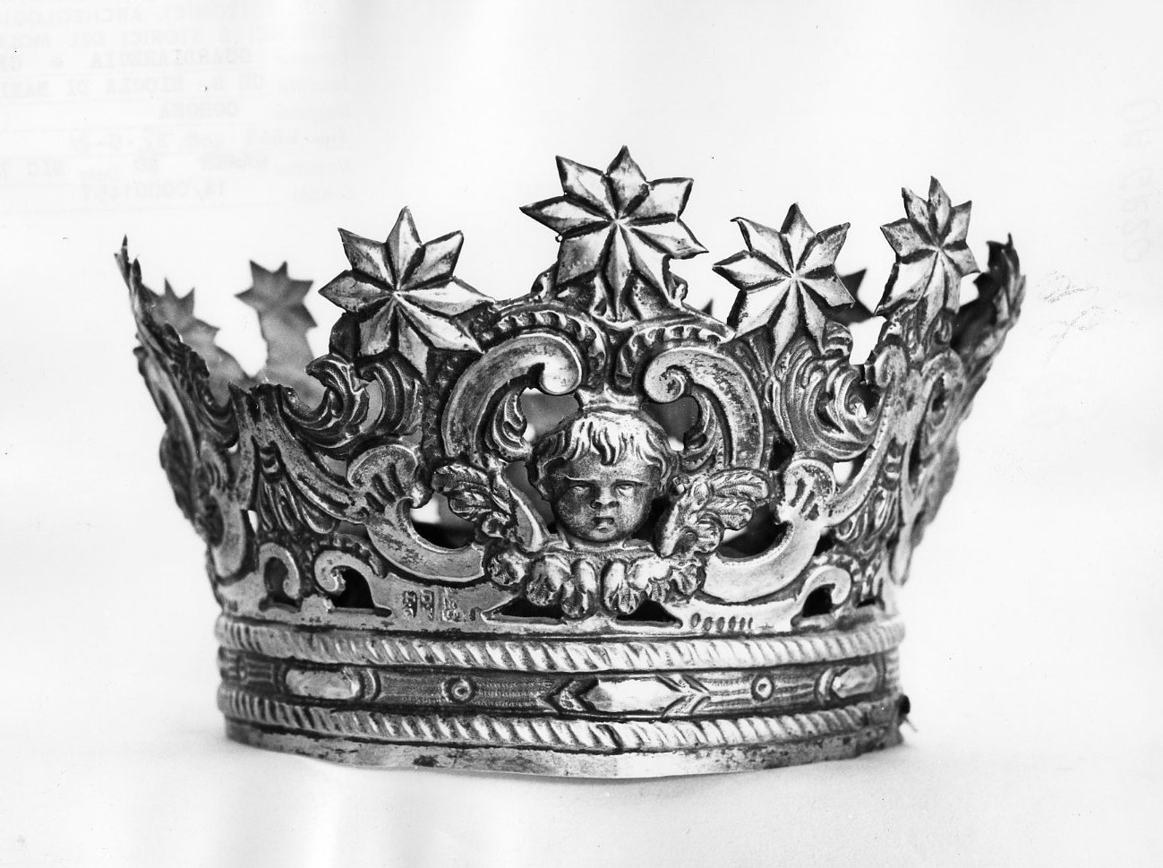 corona da statua di Manzone Domenico (attribuito) (prima metà sec. XVIII)