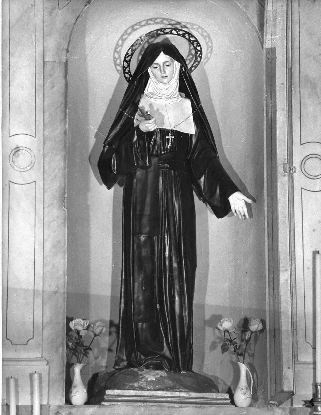 Santa Rita da Cascia (statua, opera isolata) - bottega molisana, bottega napoletana (fine sec. XIX)