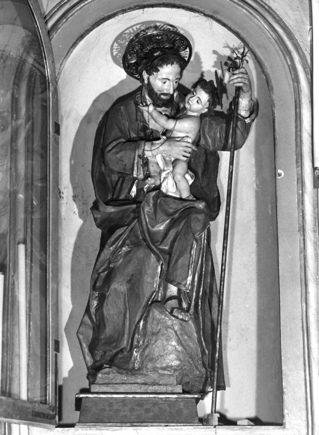 San Giuseppe e Gesù Bambino (statua, opera isolata) - bottega molisana, bottega napoletana (sec. XIX)