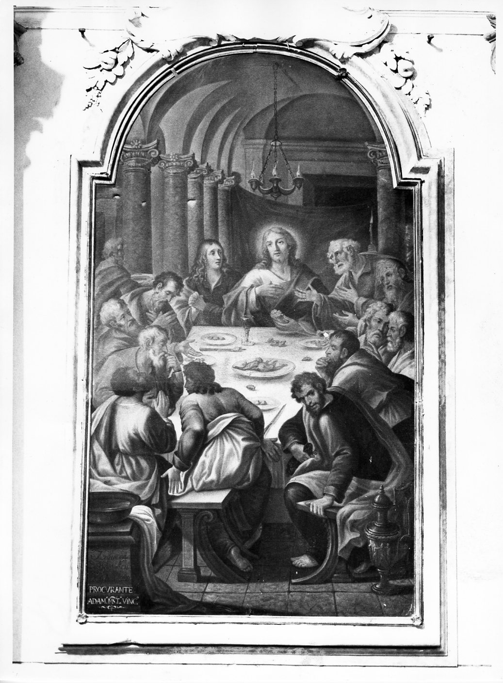ultima cena (dipinto) di Castiglia Ferdinando (attribuito) (sec. XIX)