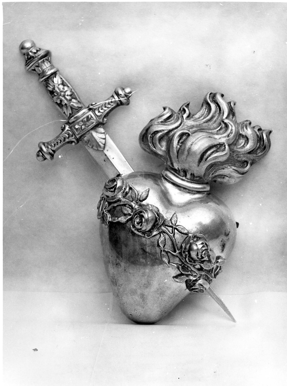 cuore devozionale - bottega napoletana (secc. XIX/ XX)