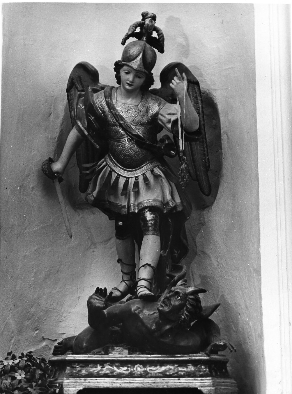 San Michele Arcangelo (statua, opera isolata) di Labbate Emilio (sec. XIX)