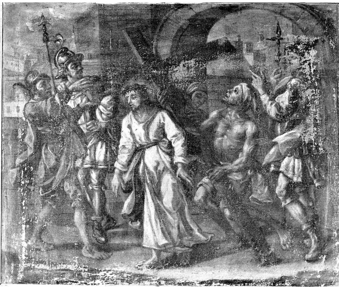 stazione II: Gesù caricato della croce (Via Crucis, elemento d'insieme) - ambito Italia meridionale (sec. XVIII)