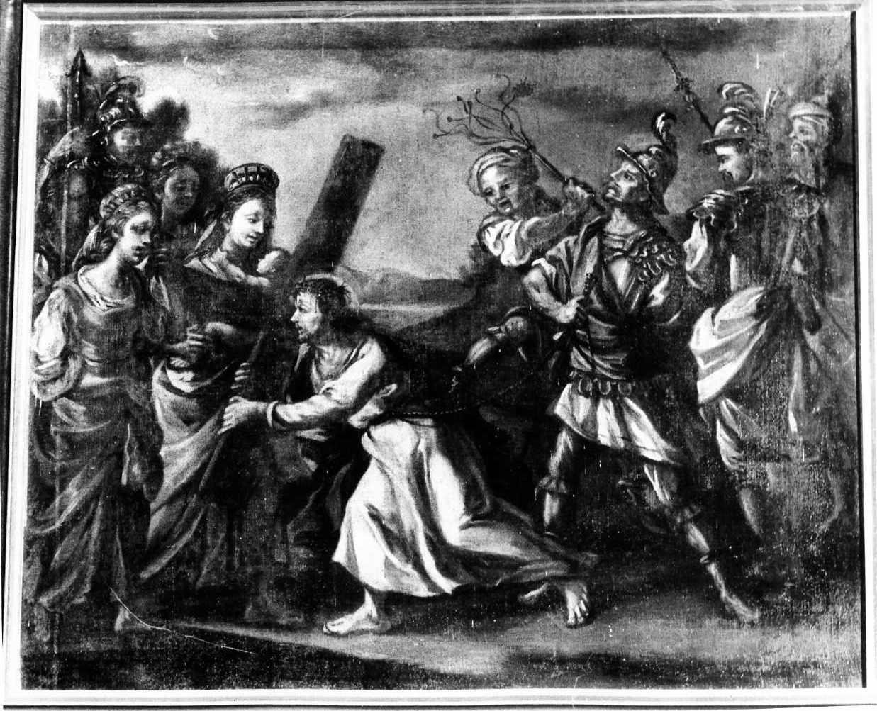 stazione VIII: Gesù consola le donne di Gerusalemme (Via Crucis, elemento d'insieme) - ambito Italia meridionale (sec. XVIII)