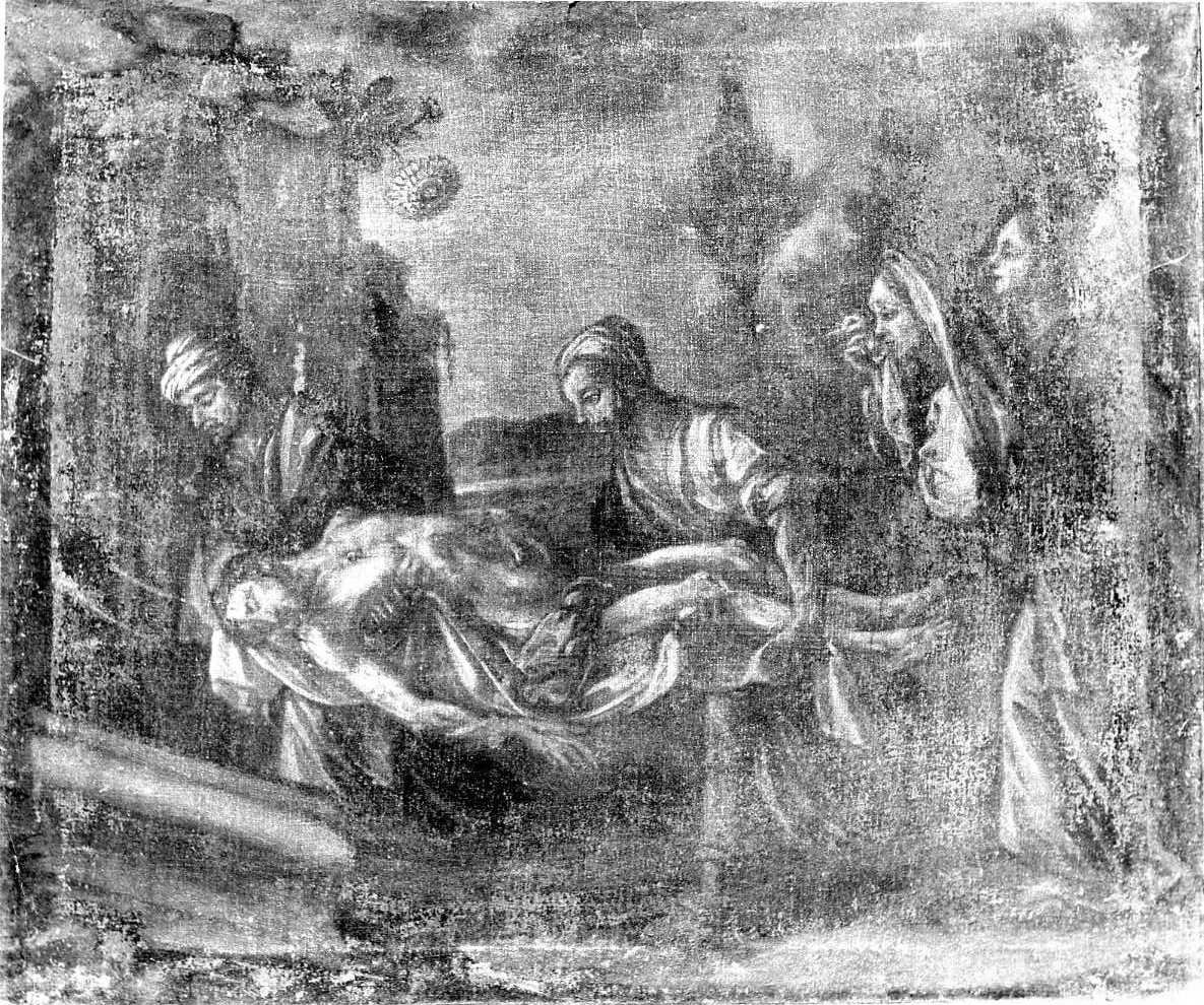 stazione XIV: Gesù deposto nel sepolcro (Via Crucis, elemento d'insieme) - ambito Italia meridionale (sec. XVIII)