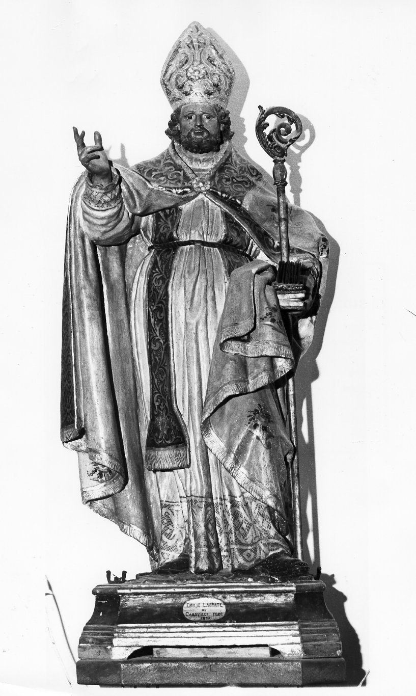 San Biagio (statua) di Labbate Emilio (sec. XIX)
