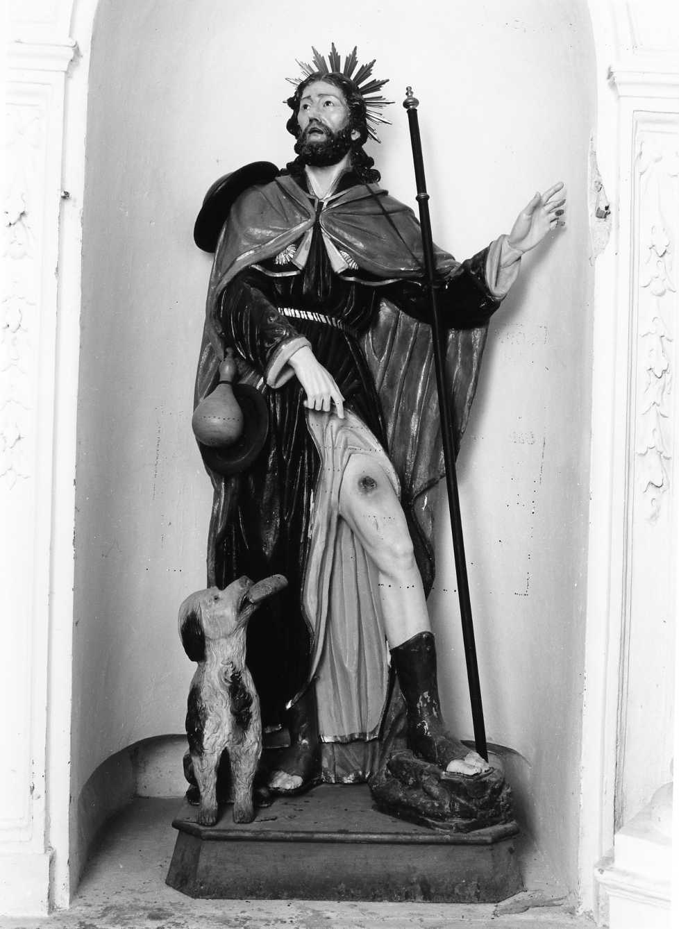 San Rocco (statua, opera isolata) - bottega Italia meridionale (seconda metà sec. XVIII)