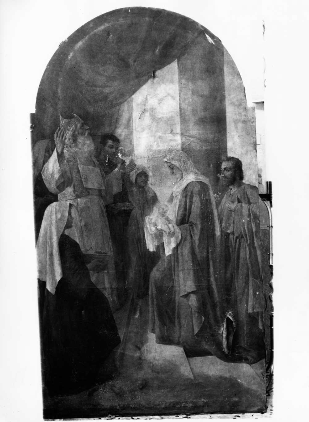 presentazione di Gesù al tempio (dipinto) di Scorrano Luigi (fine sec. XIX)