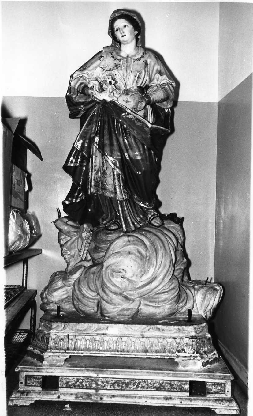 Madonna degli Angeli (scultura) di Labbate Emilio (attribuito) (sec. XIX)