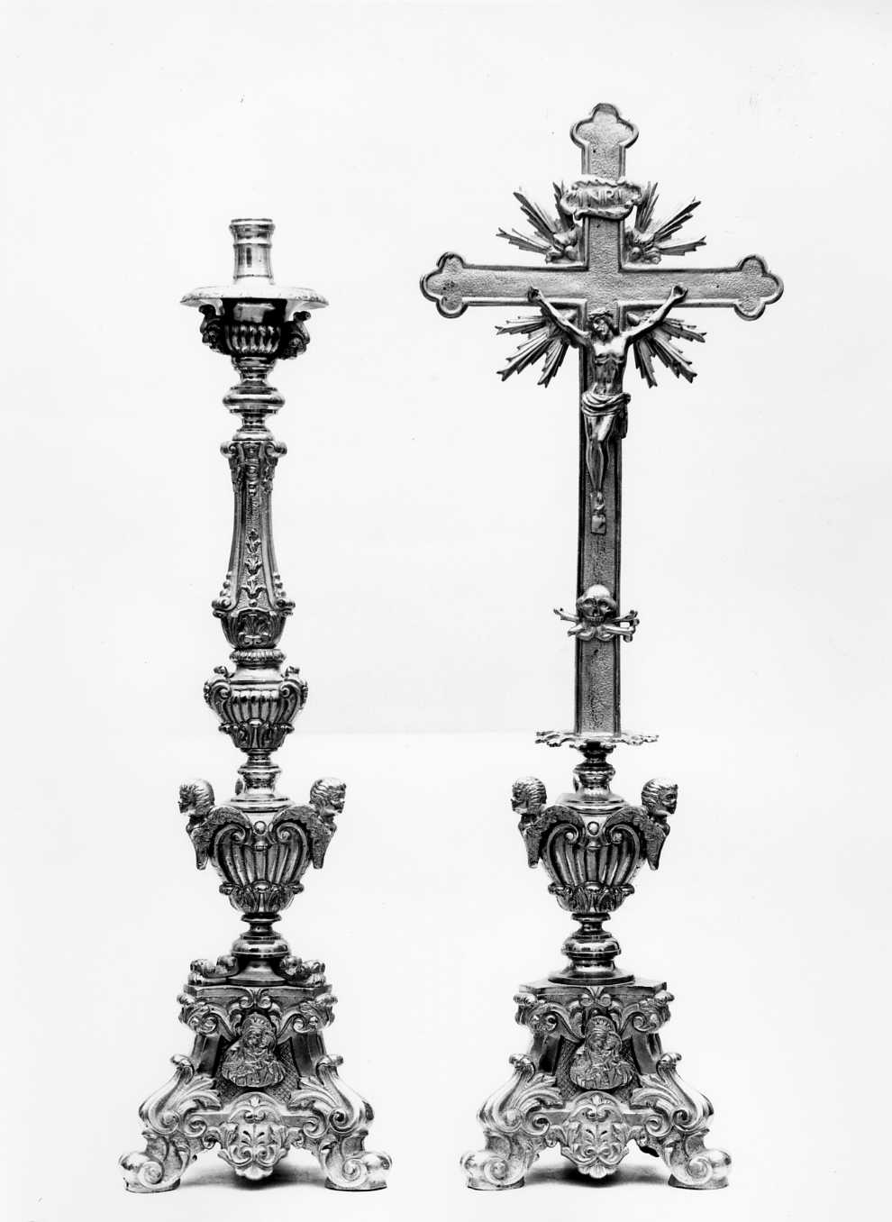 candeliere, serie - bottega molisana (sec. XVIII)