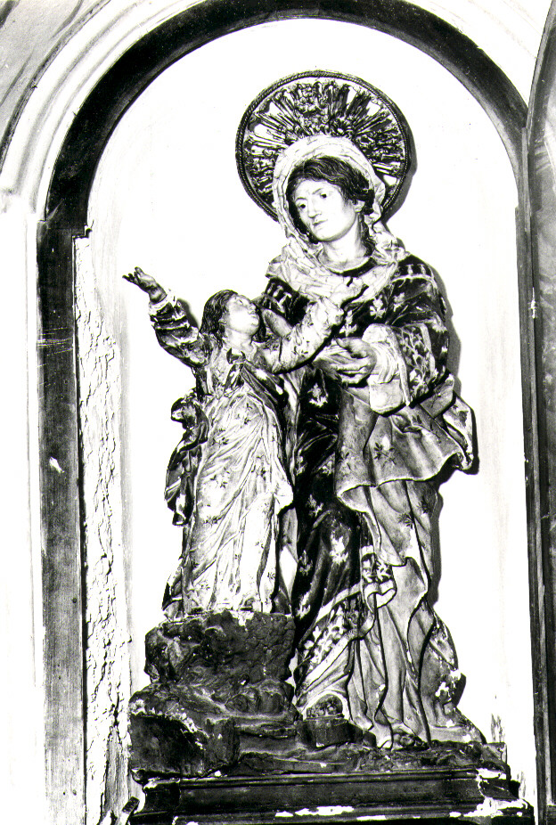 Sant'Anna e Maria bambina (gruppo scultoreo) - bottega napoletana (sec. XVIII)