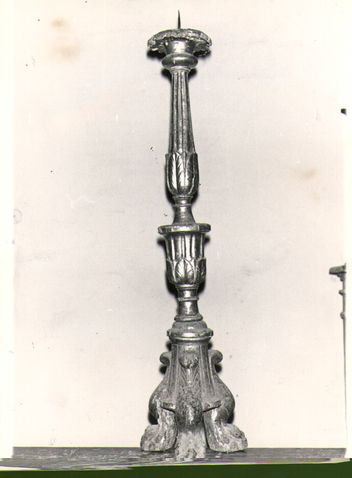 candelabro, serie - bottega molisana (seconda metà sec. XVIII)