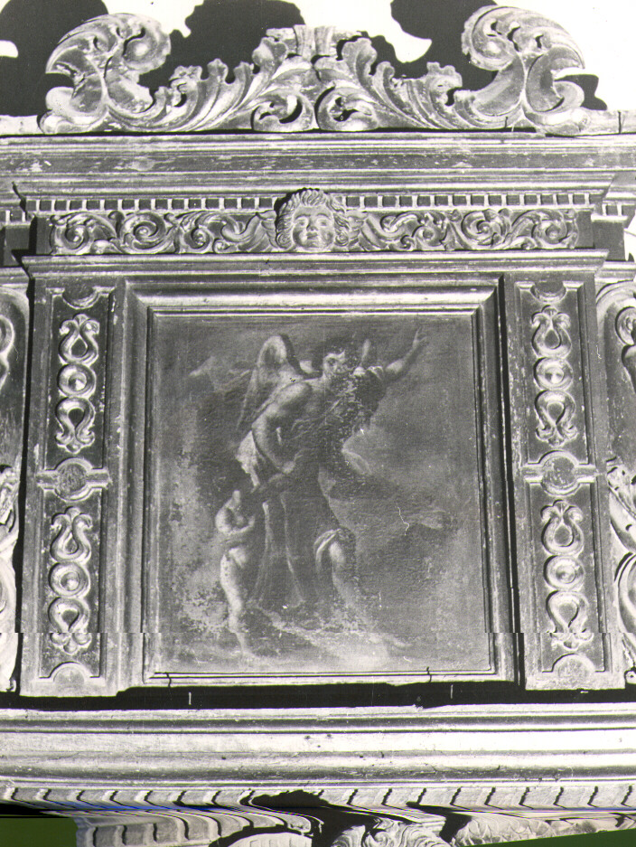 angelo custode (dipinto, elemento d'insieme) - ambito molisano (prima metà sec. XVIII)