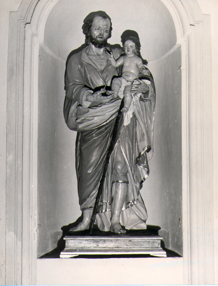 San Giuseppe e Gesù Bambino (scultura) - bottega napoletana (metà sec. XVIII)