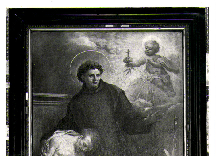 San Giovanni di Dio cura gli appestati (dipinto) di Carosella G (sec. XIX)