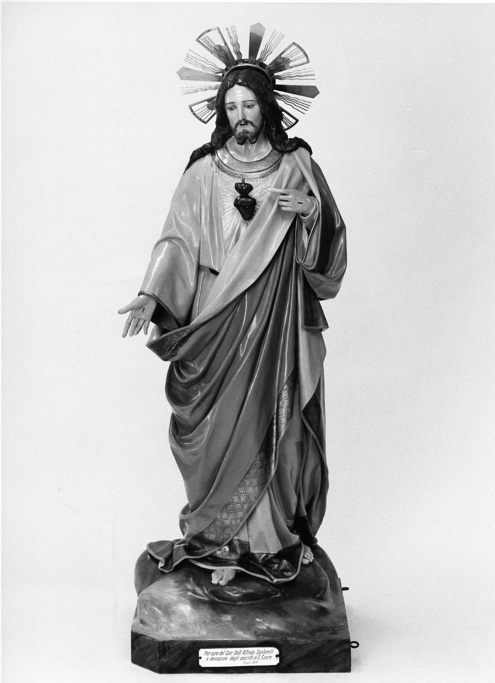 Sacro Cuore di Gesù (statua) - bottega italiana (fine sec. XIX)