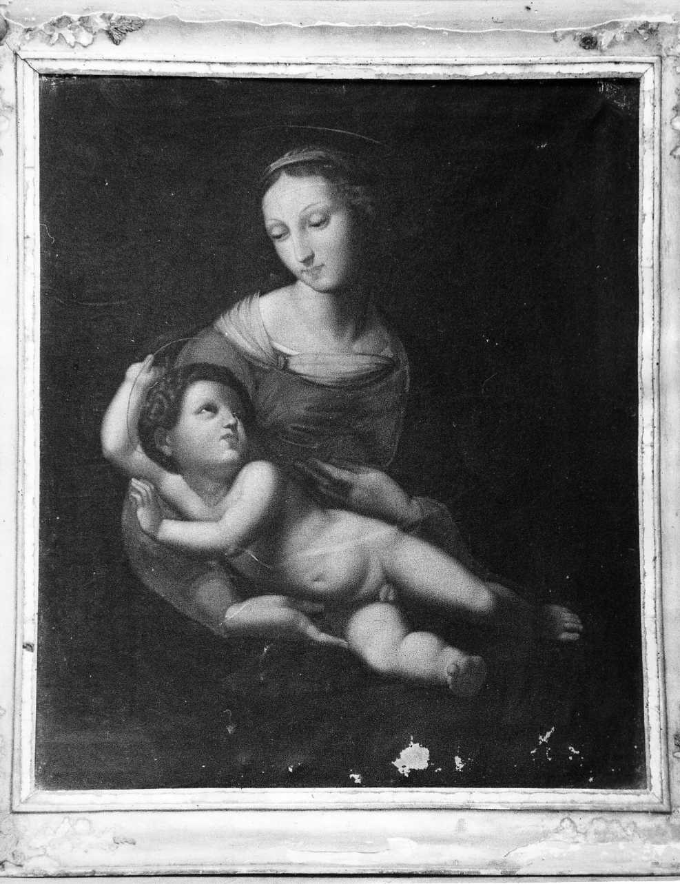 Madonna con Bambino (dipinto) - bottega campana (secc. XVIII/ XIX)