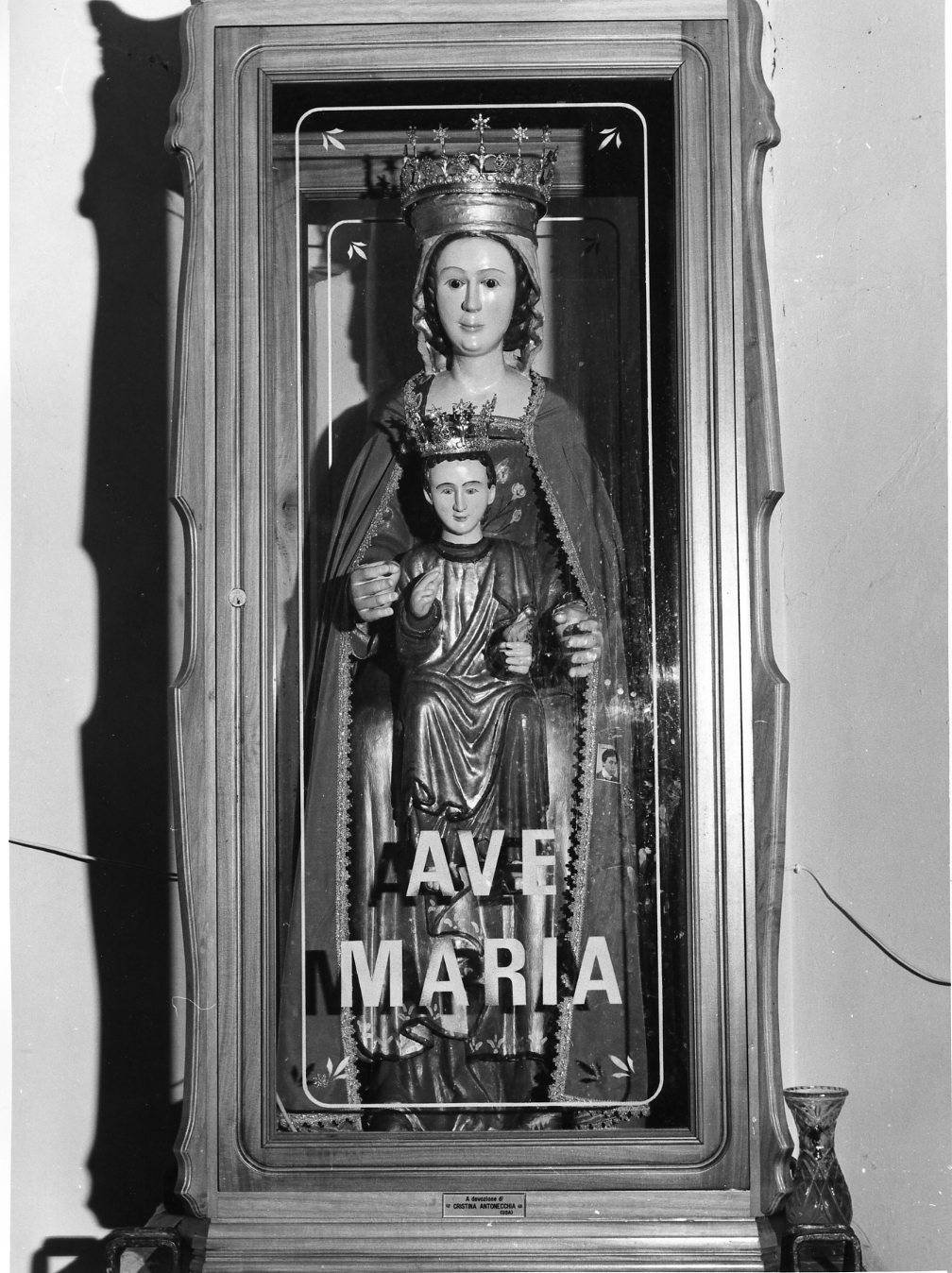 Madonna con Bambino (gruppo scultoreo) - bottega Italia meridionale (sec. XIV)