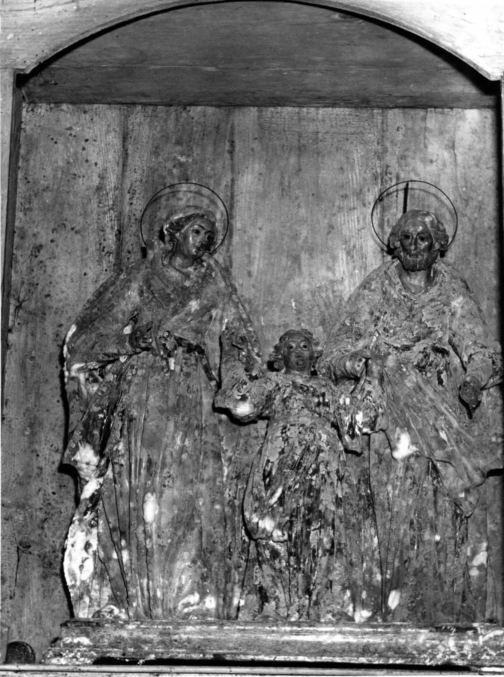 Sacra Famiglia (gruppo scultoreo) - bottega napoletana (sec. XVIII)