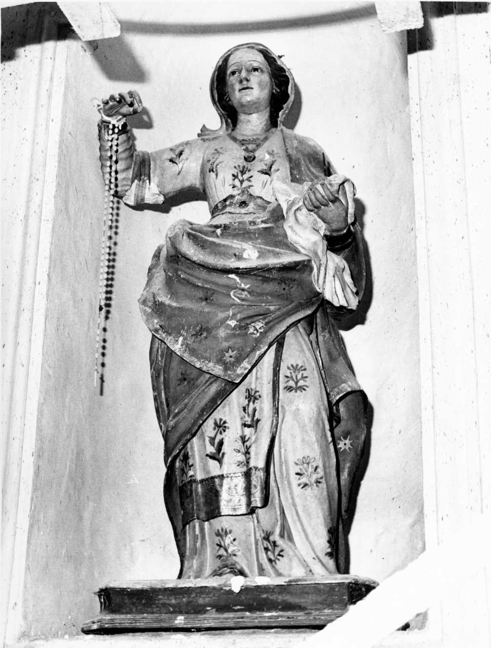 Madonna del Rosario (statua) - bottega molisana (seconda metà sec. XVIII)