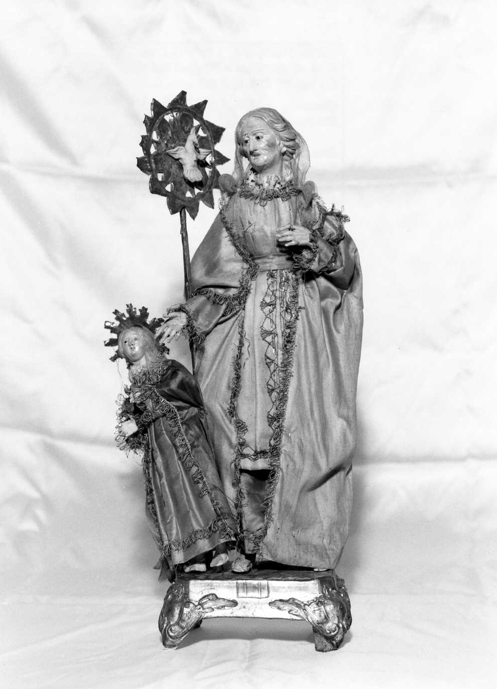 Maria Vergine bambina e Sant'Anna (statua) - bottega napoletana (secc. XVIII/ XIX)