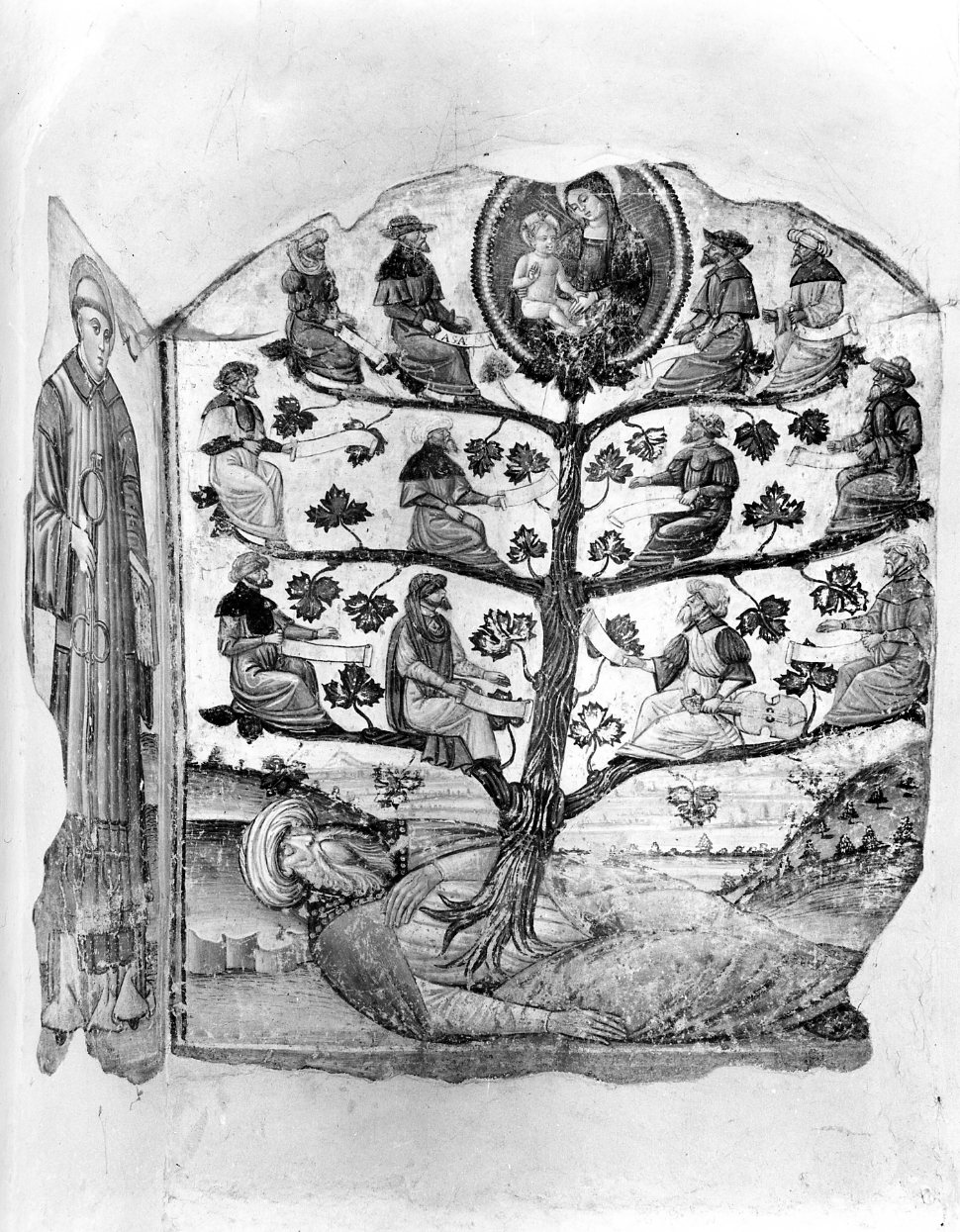 albero di Iesse (dipinto) - ambito Italia meridionale (sec. XVI)