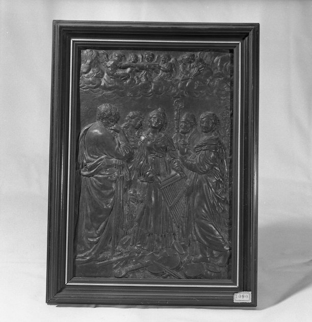 Santa Cecilia (rilievo, opera isolata) - bottega italiana (sec. XVII)