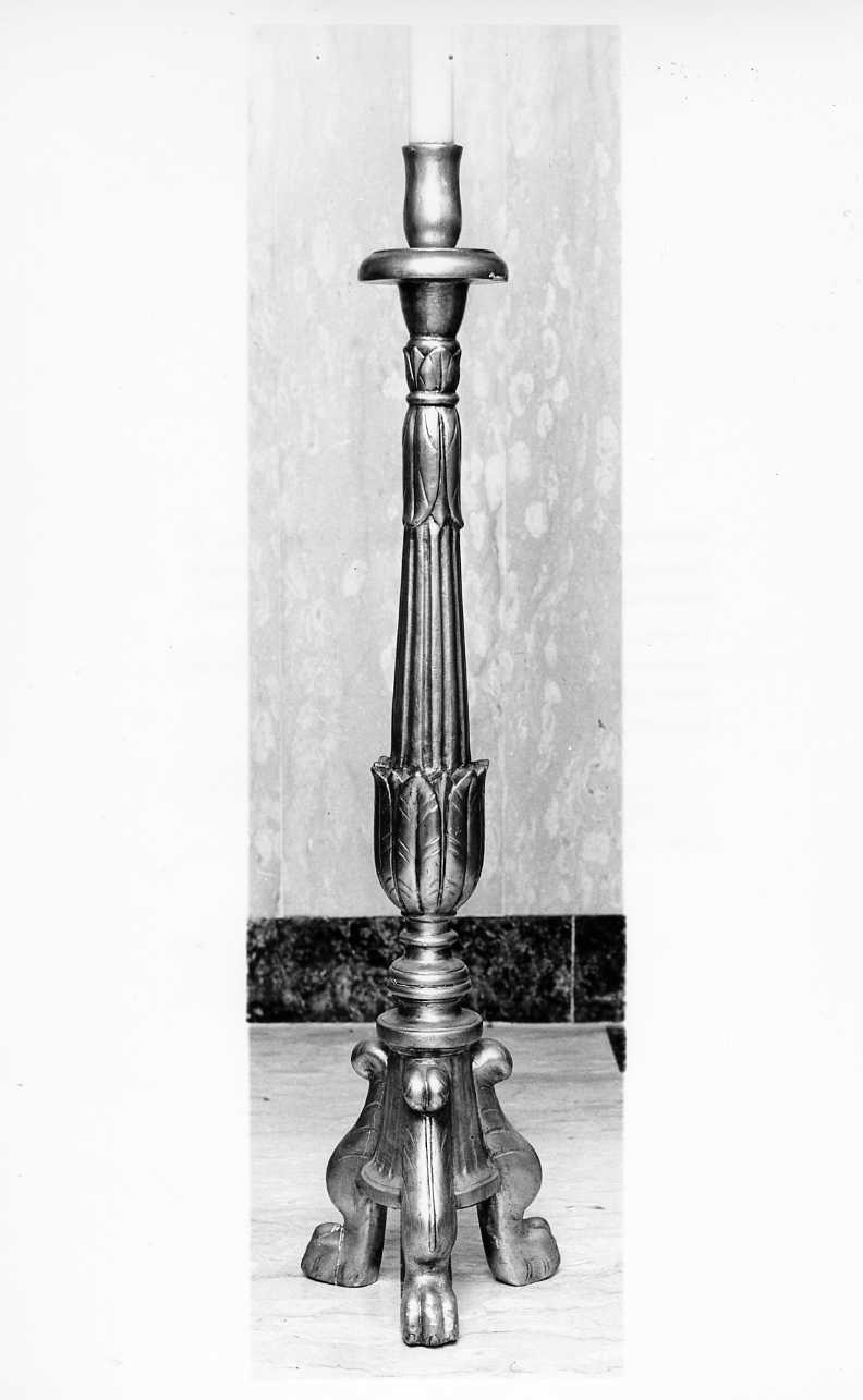 candelabro, serie - bottega napoletana (sec. XVIII)