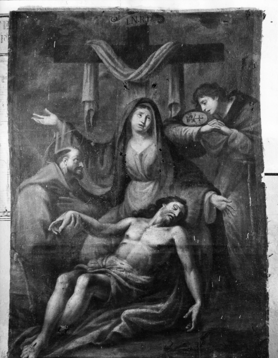 compianto sul Cristo morto (dipinto) - ambito napoletano (sec. XVIII)