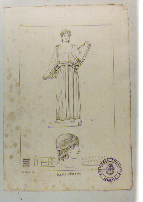 DANZATRICE (stampa) di Anonimo, Fiorelli Luigi, Mori Ferdinando (sec. XIX)
