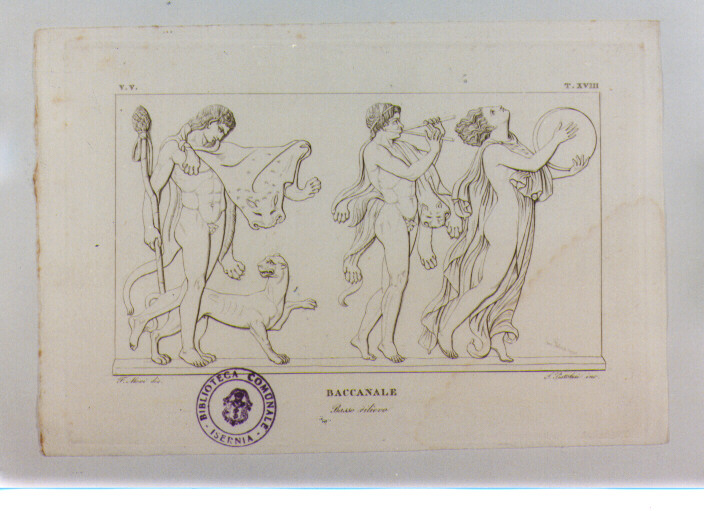 BACCANALE (stampa) di Anonimo, Pistolesi Saverio, Mori Ferdinando (sec. XIX)