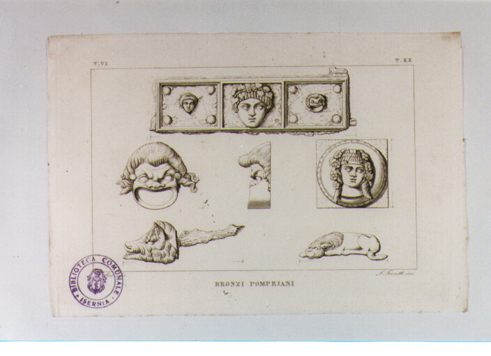 MASCHERE (stampa) di Anonimo, Ferretti Ludovico, Mori Ferdinando (sec. XIX)