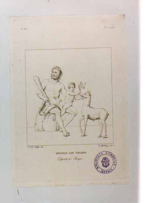 ERCOLE (stampa) di Anonimo, Apolloni Quintilio Maria, La Volpe Nicola (sec. XIX)