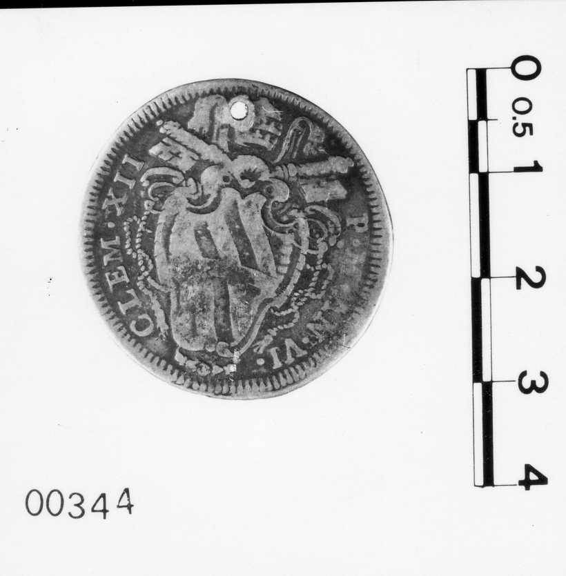 moneta - testone (sec. XVIII d.C)