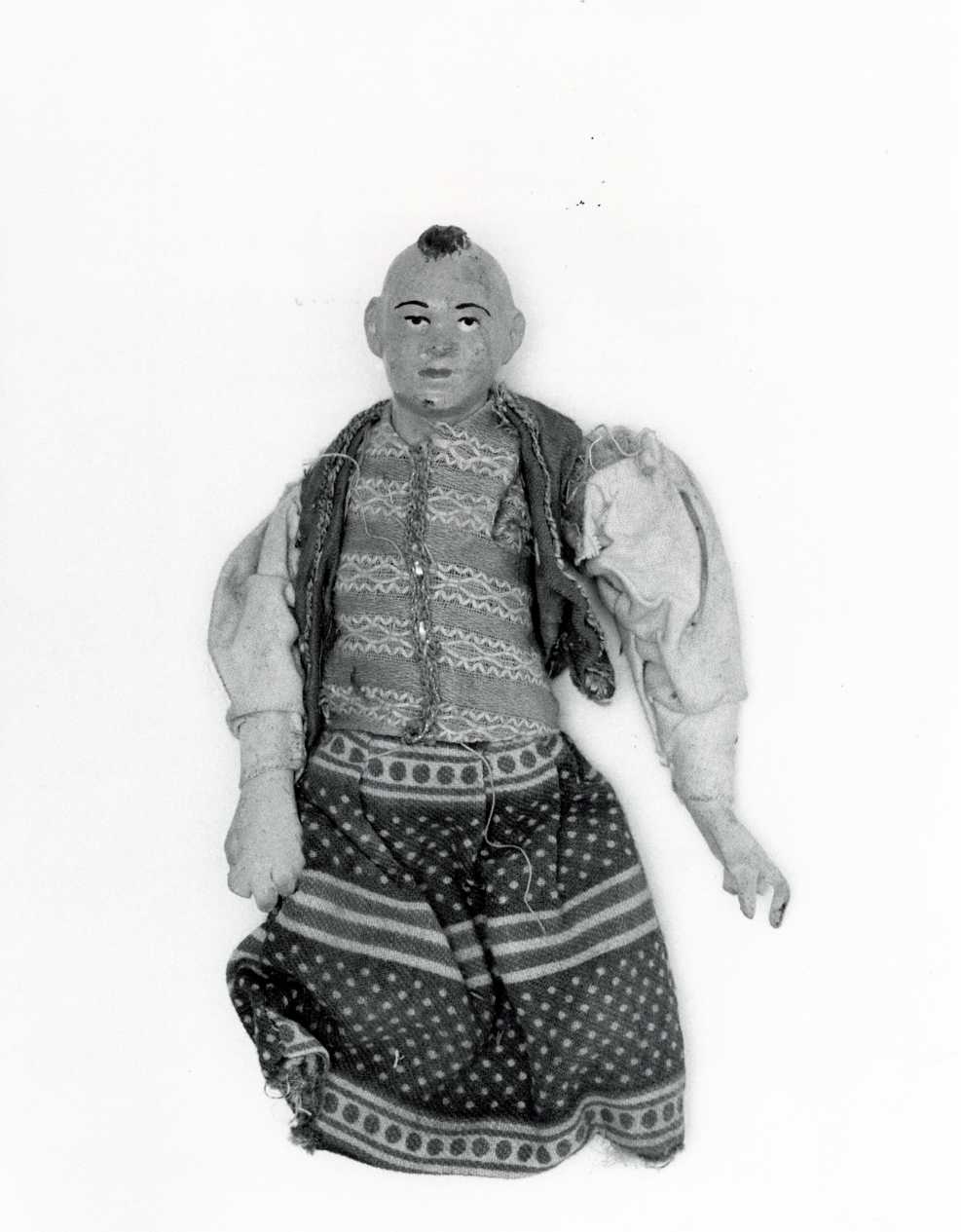 personaggio orientale (statuetta di presepio, opera isolata) - bottega napoletana (secc. XVIII/ XIX)