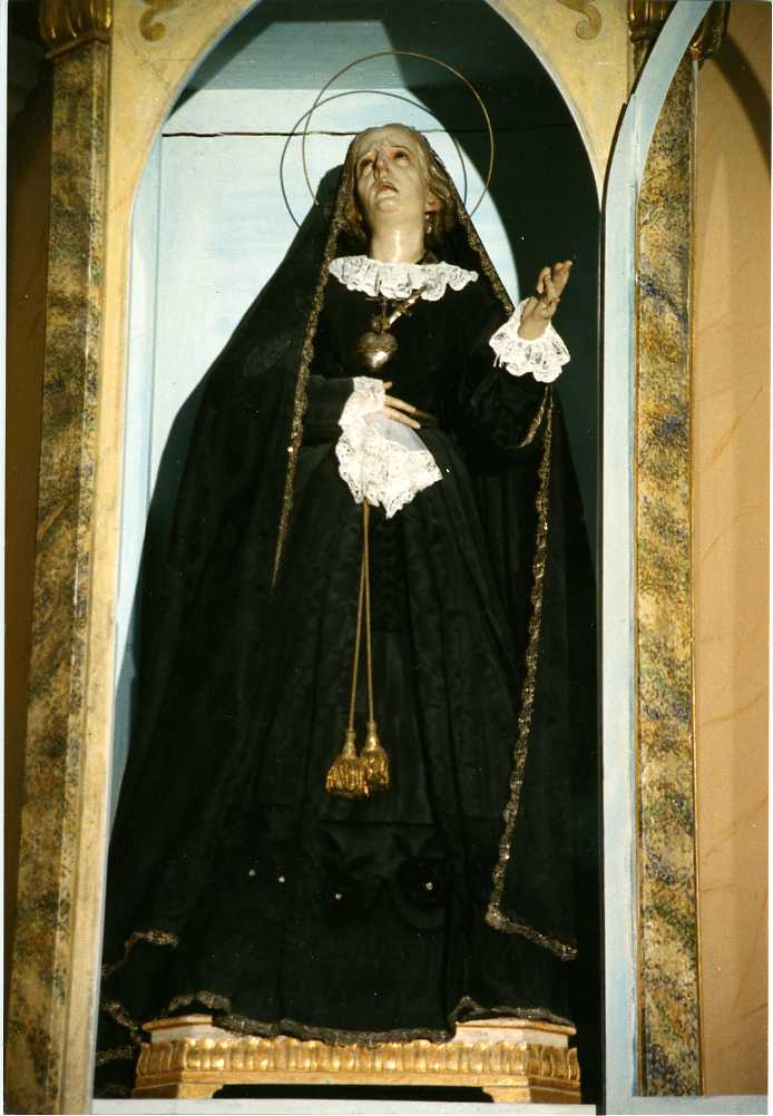 Madonna Addolorata (manichino) di Colombo Giacomo (scuola) (prima metà sec. XIX)