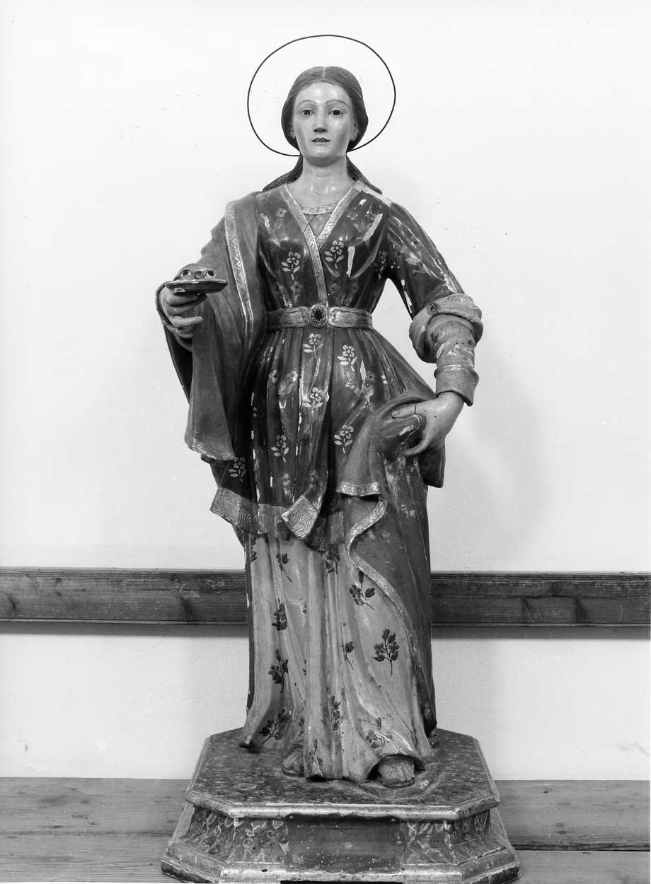 Santa Lucia (statua, opera isolata) - bottega molisana (sec. XIX)