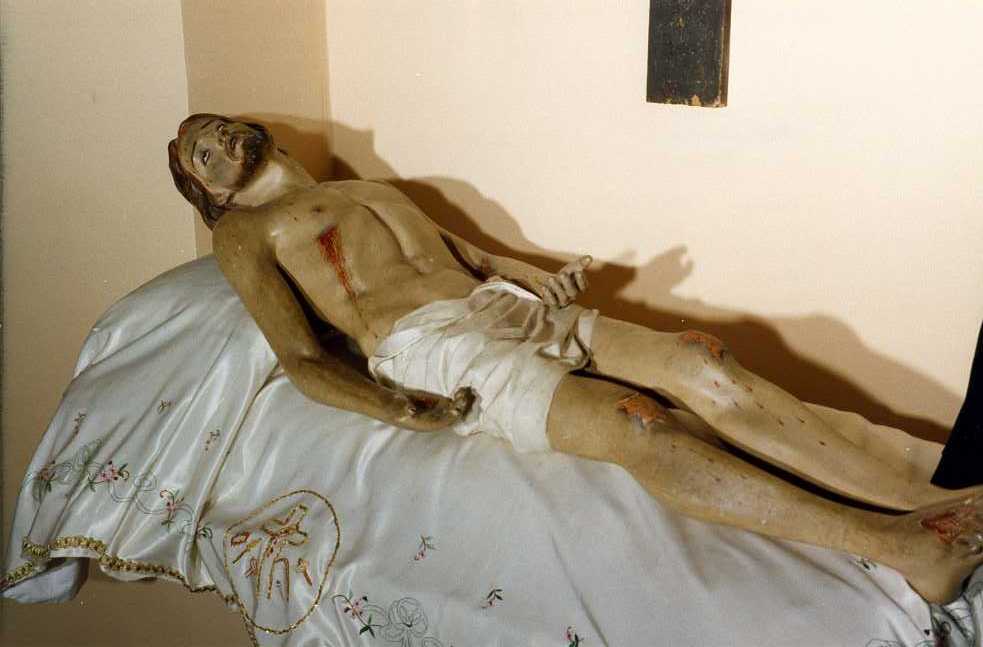 Cristo morto (statua) - bottega molisana (inizio sec. XX)