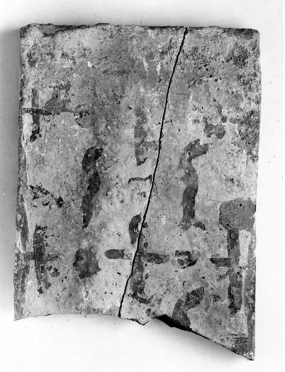 mattonella, frammento - bottega Italia meridionale (fine sec. XVI)