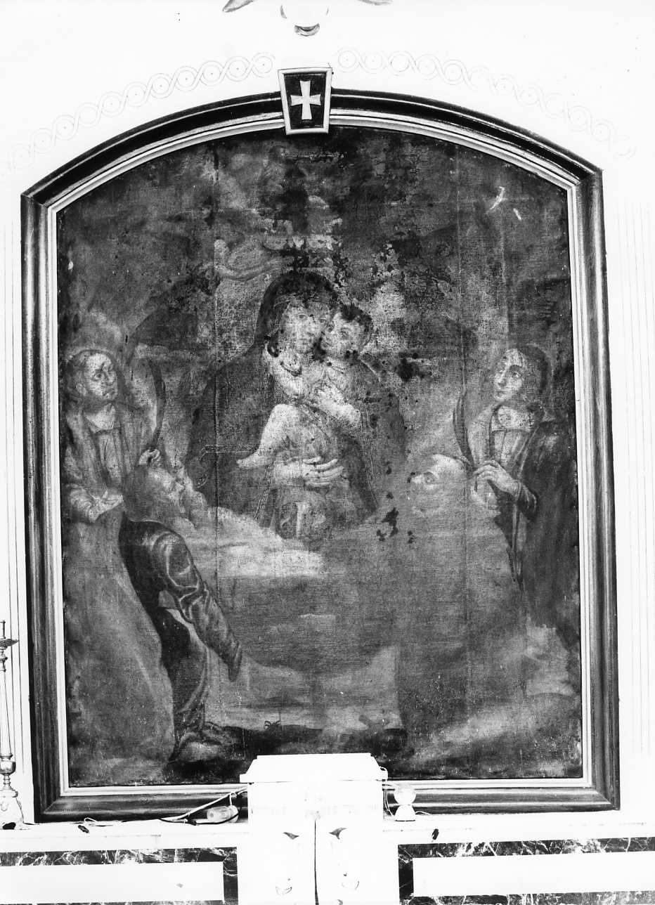 Madonna del Carmelo con santi e sante martiri (dipinto) - ambito molisano (prima metà sec. XVIII)