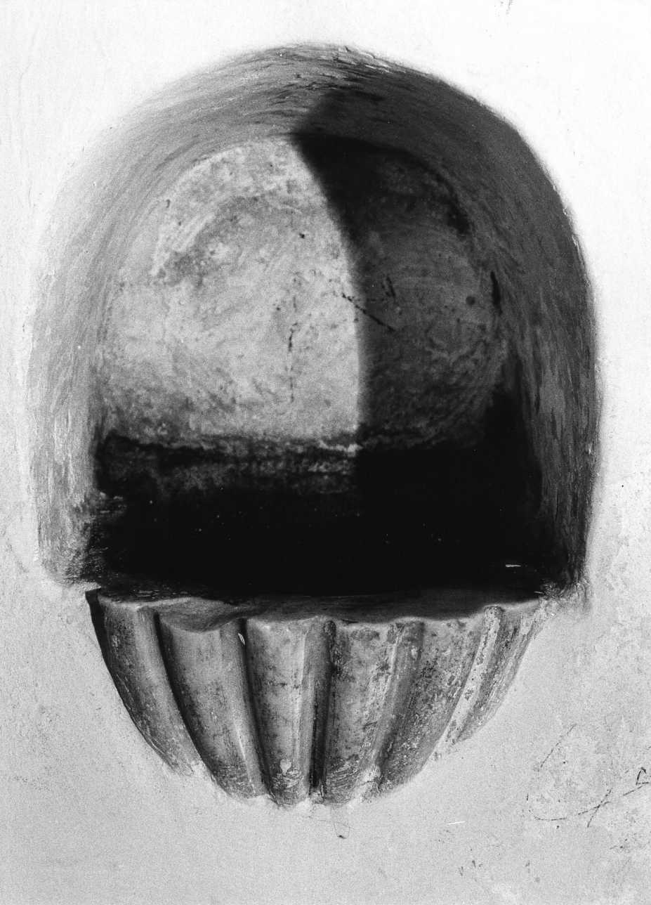 acquasantiera da parete - bottega molisana (fine sec. XVIII)
