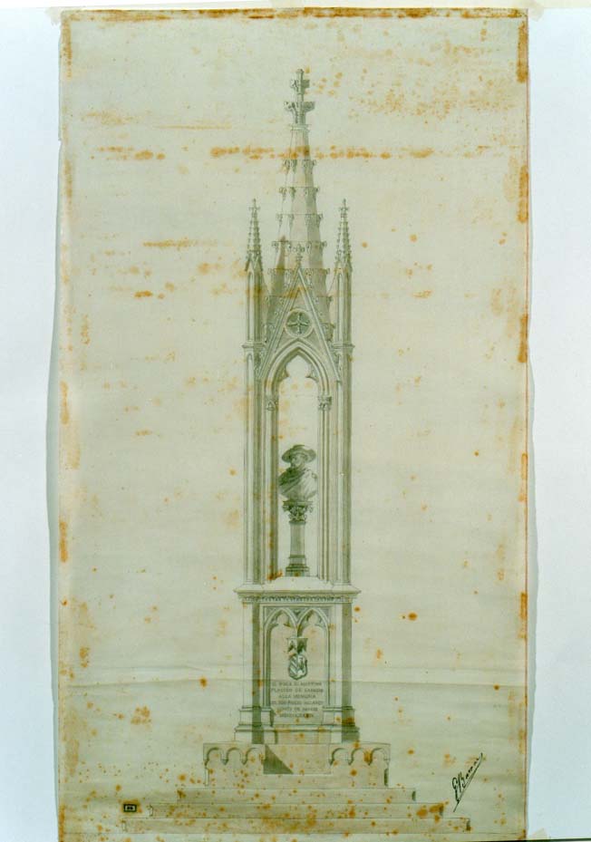 monumento di Martina - Mottola (TA) (disegno architettonico, elemento d'insieme) di Barone Giuseppe (sec. XIX)