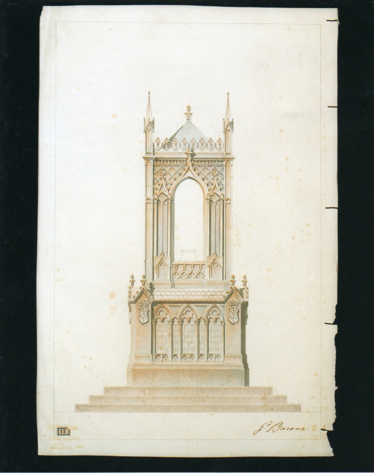 monumento di Martina - Mottola (TA) (disegno architettonico, elemento d'insieme) di Barone Giuseppe (sec. XIX)