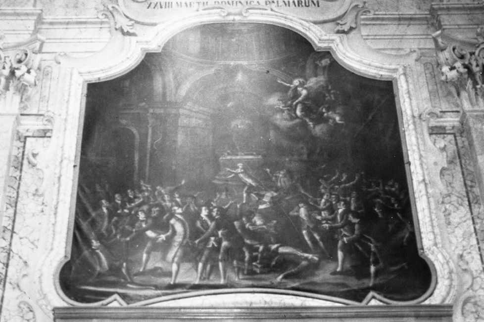 La caduta del fulmine (dipinto) di Delli Guanti Ludovico (ultimo quarto sec. XVIII)