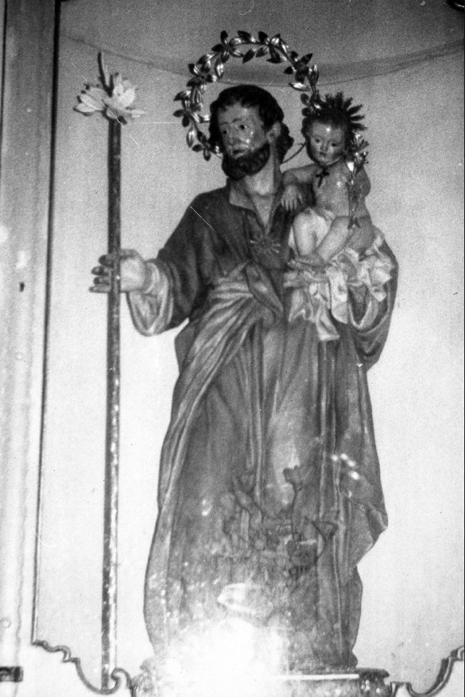 San Giuseppe con Bambino (statua) di Zingaropoli Vincenzo (sec. XIX)