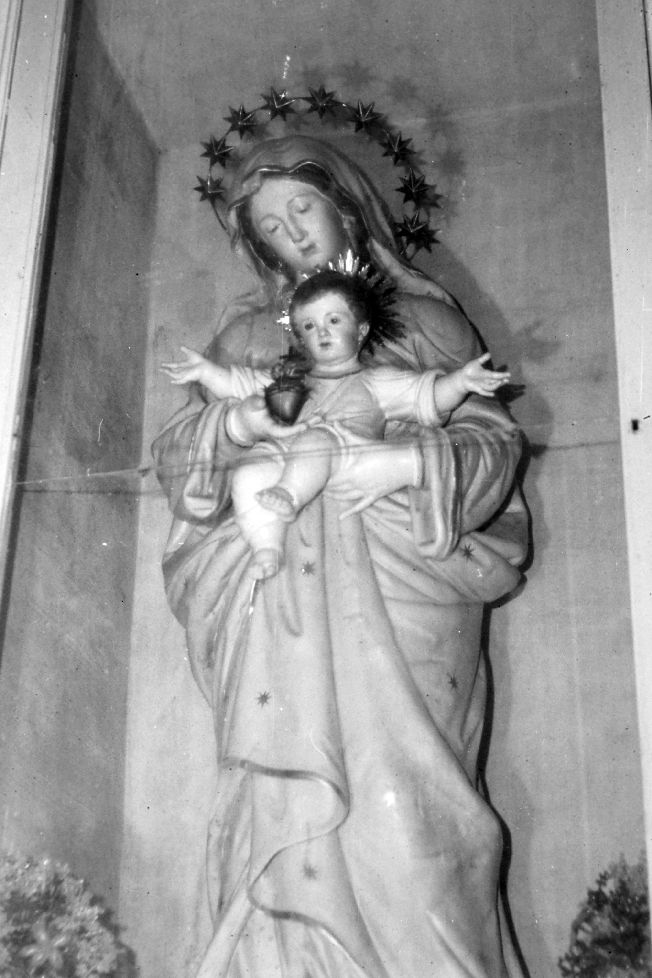 Madonna con Bambino e Sacro Cuore (statua) - ambito pugliese (prima metà sec. XIX)